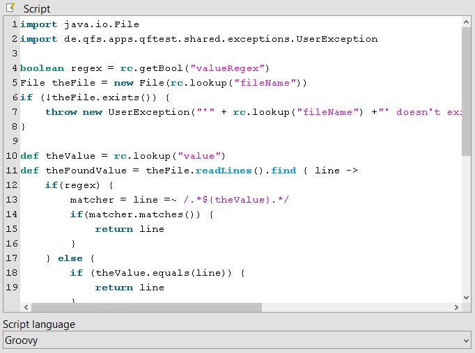 screenshot of QF-Test