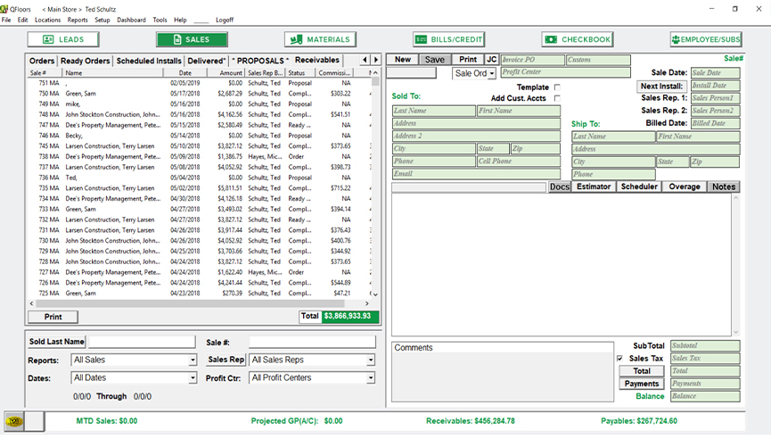 screenshot of QFloors