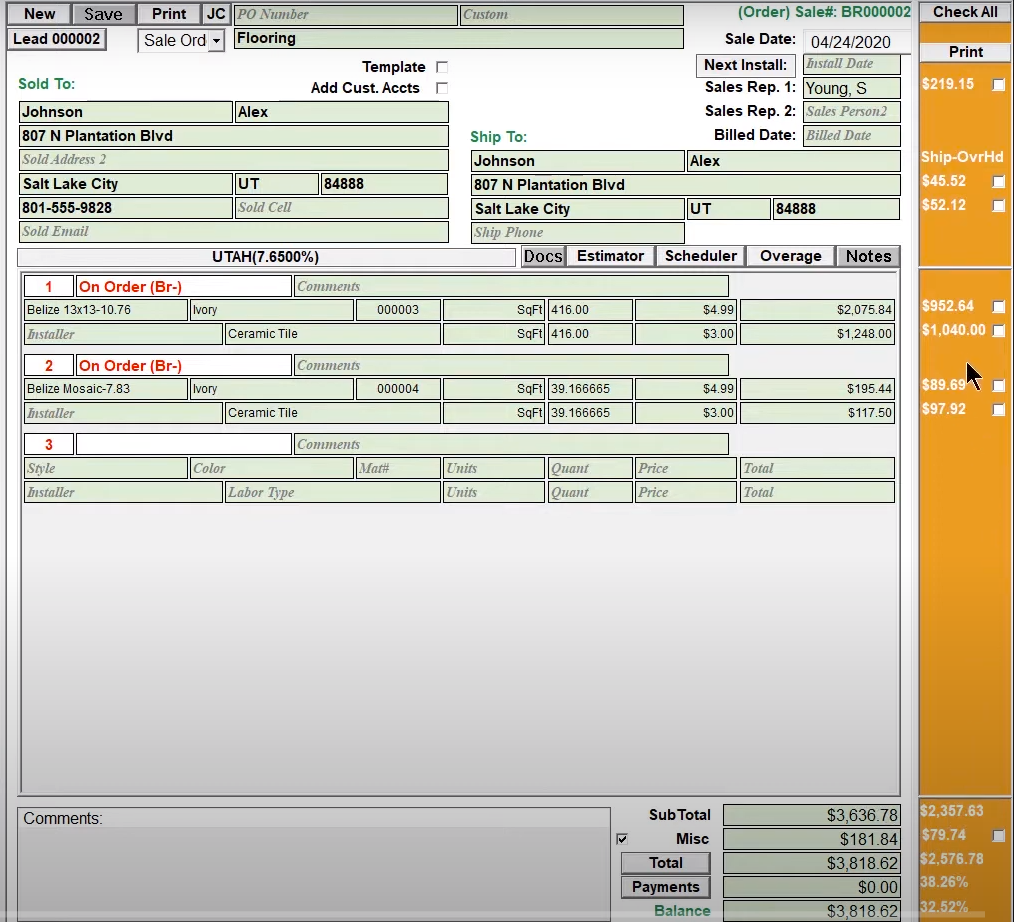 screenshot of QFloors