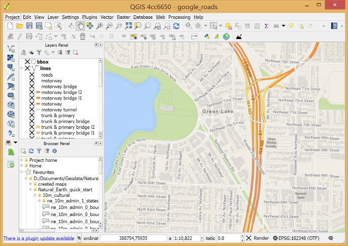 screenshot of QGIS