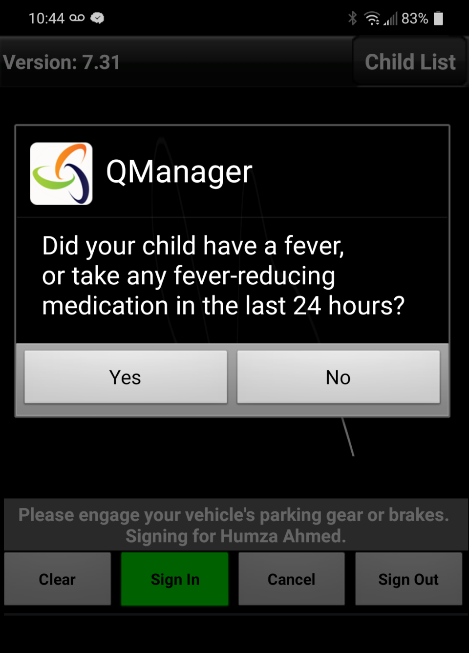 screenshot of QManager
