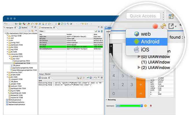 screenshot of QMetry