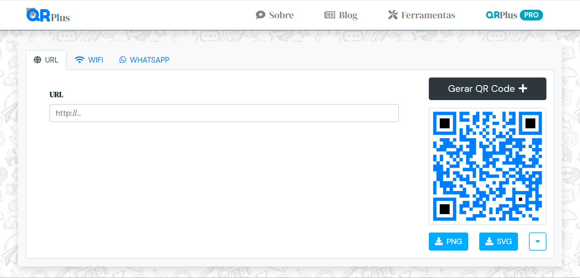screenshot of QRPlus