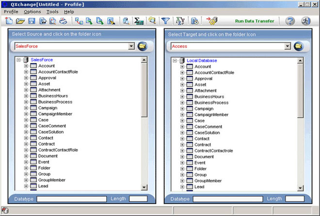 screenshot of QXchange