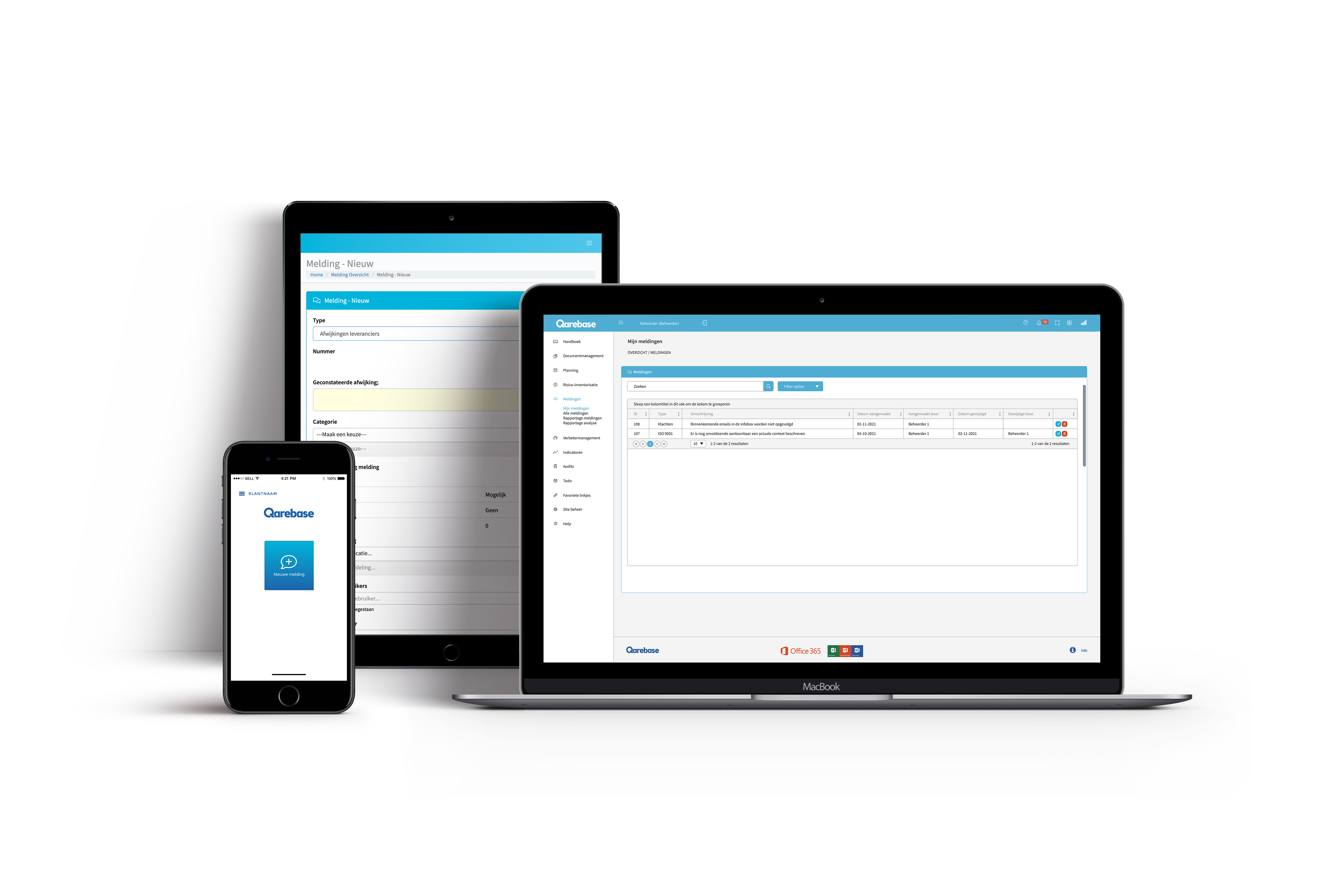screenshot of Qarebase