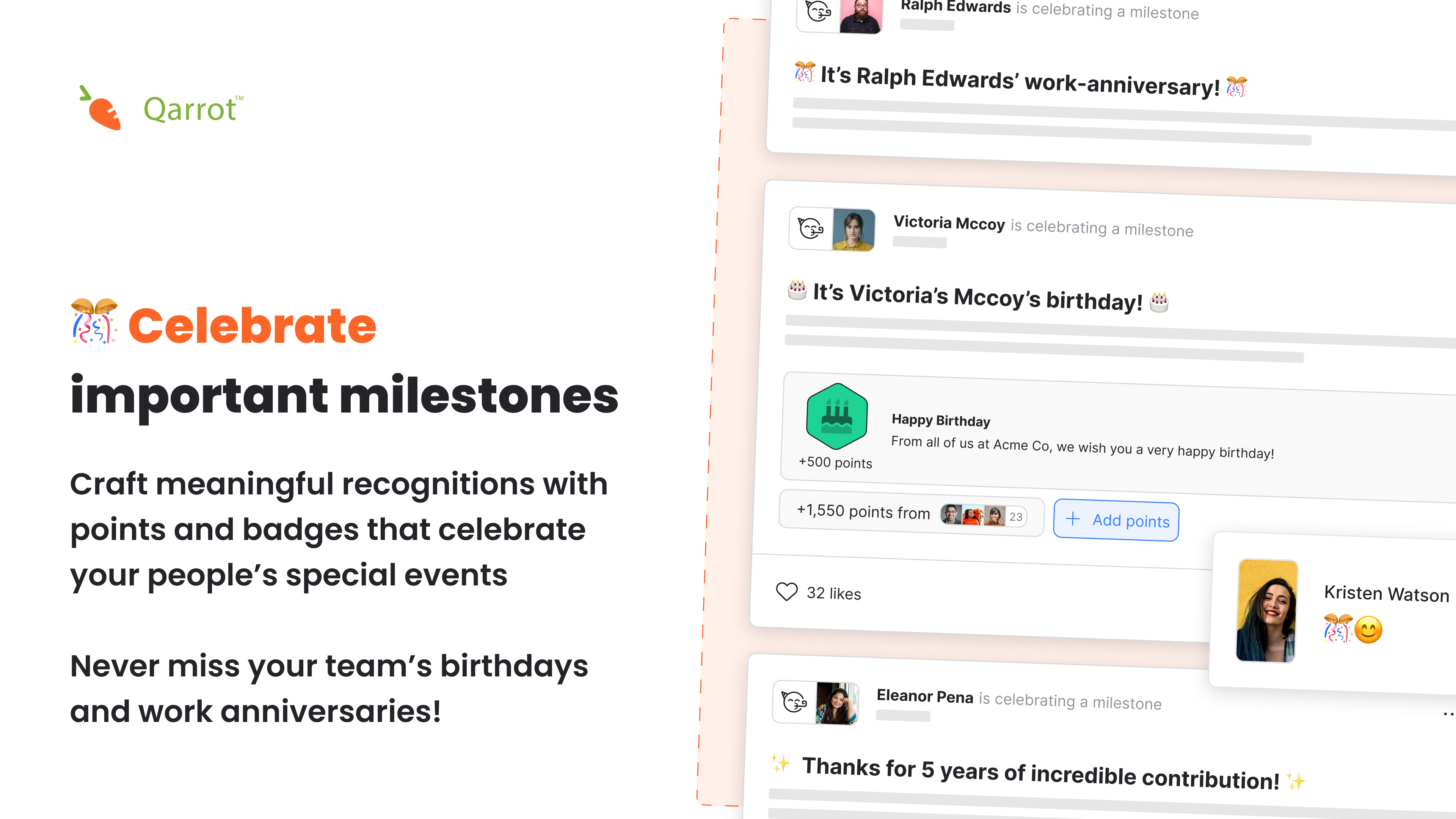 screenshot of Qarrot