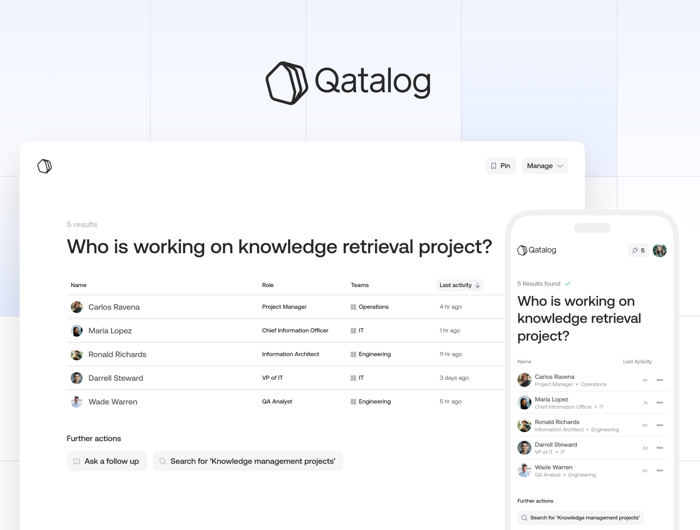 screenshot of Qatalog