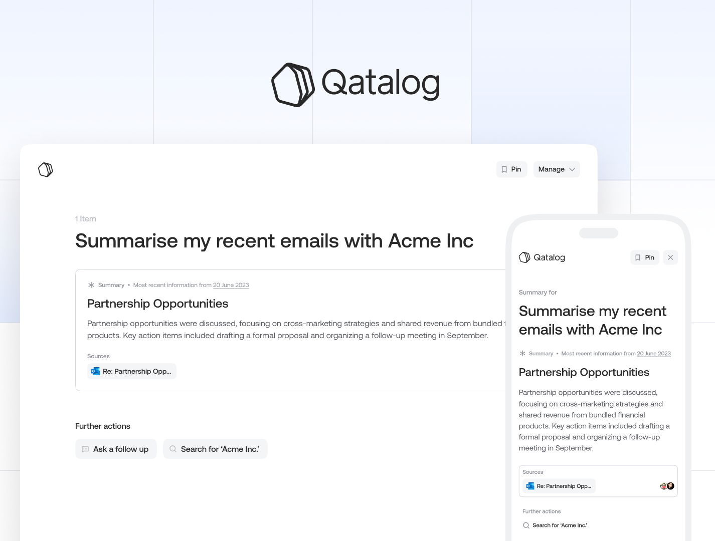 screenshot of Qatalog