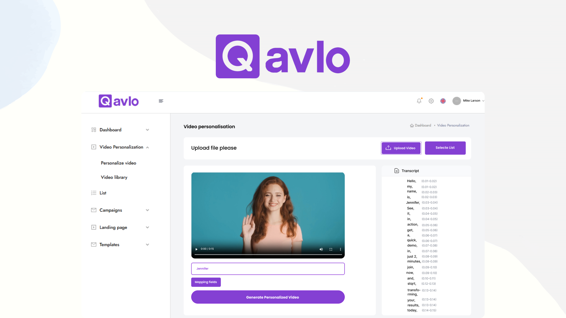 screenshot of Qavlo