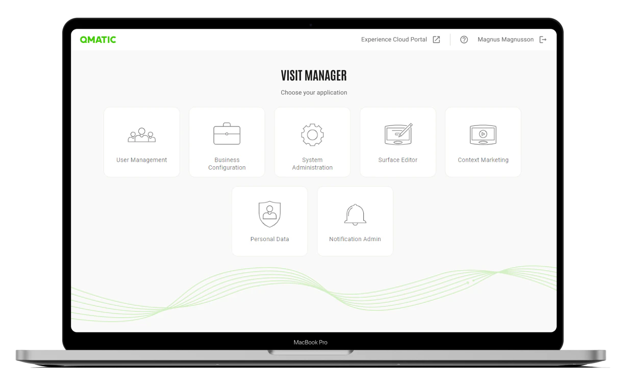screenshot of Qmatic