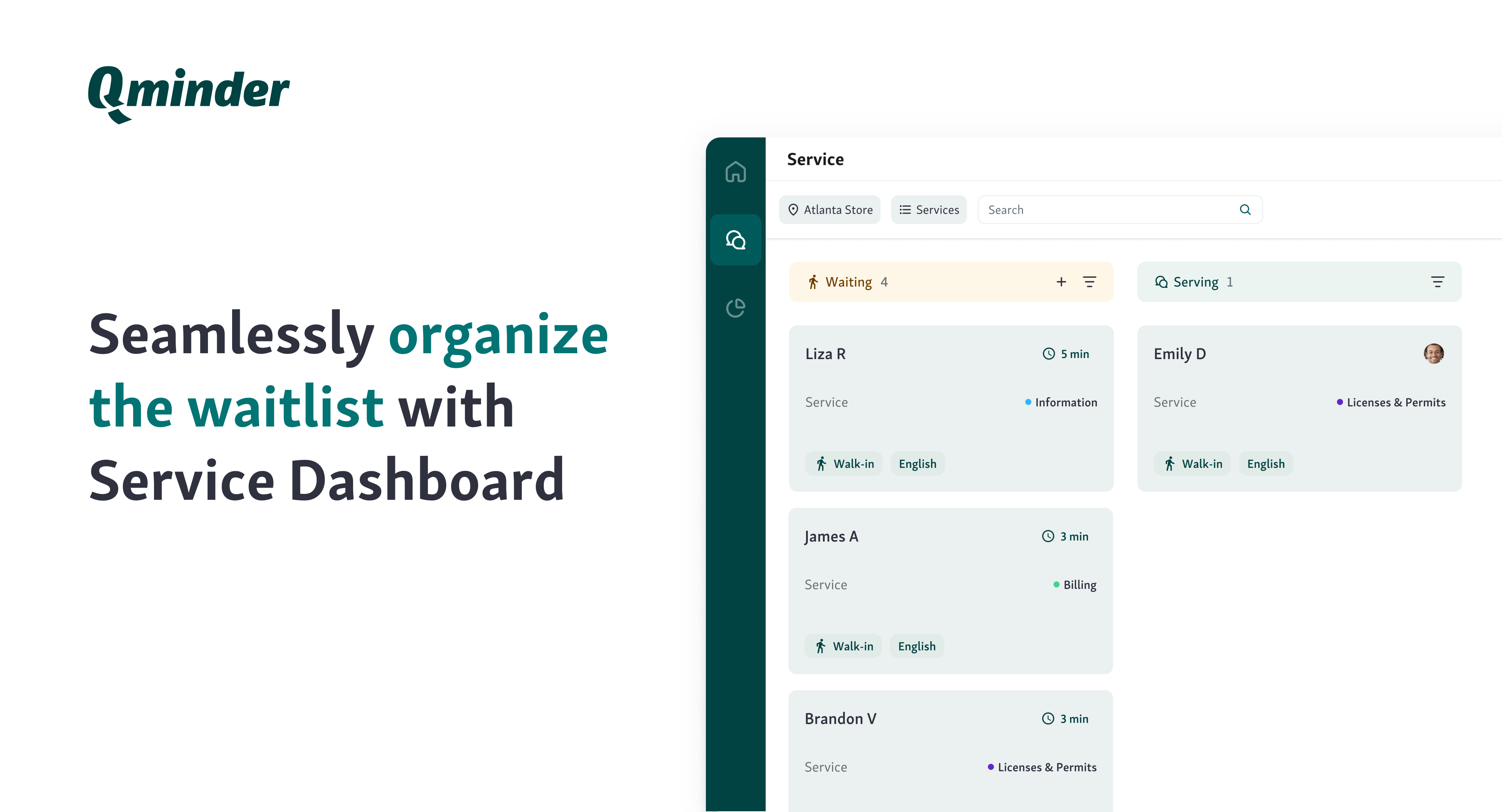 screenshot of Qminder