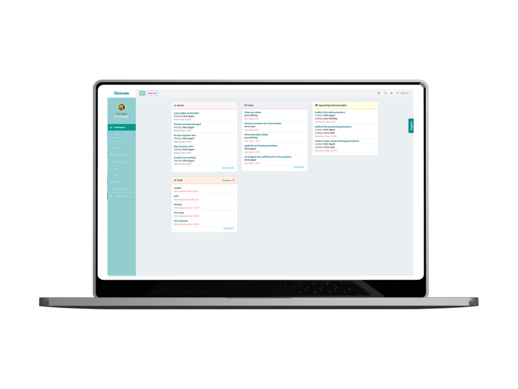 screenshot of Qooling