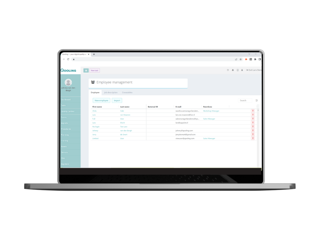 screenshot of Qooling