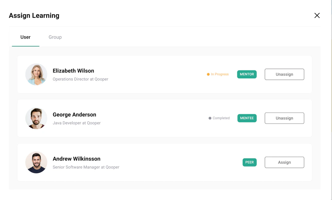 screenshot of Qooper