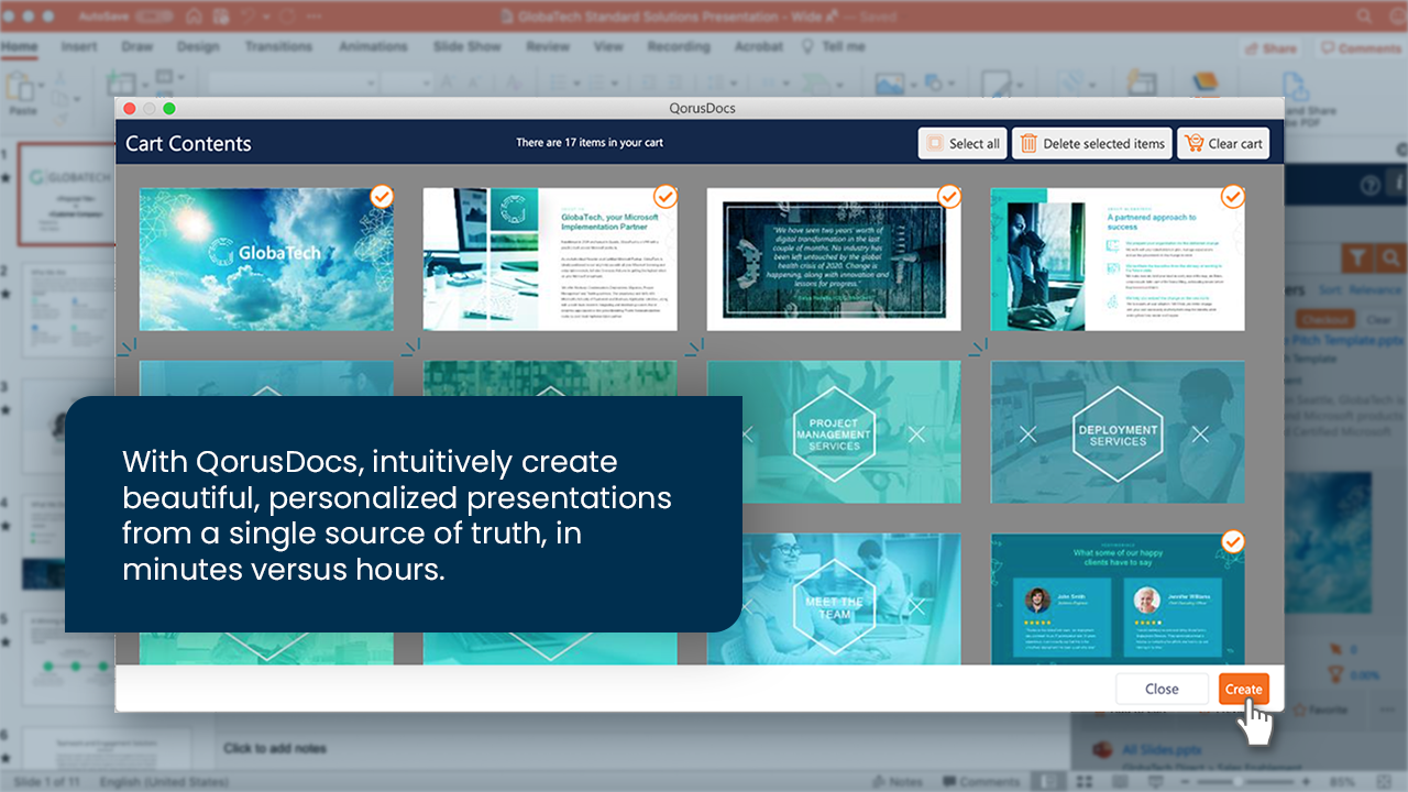 screenshot of QorusDocs