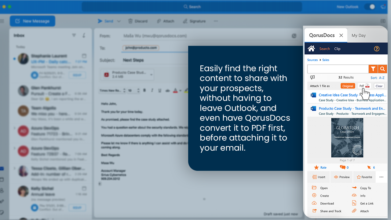 screenshot of QorusDocs