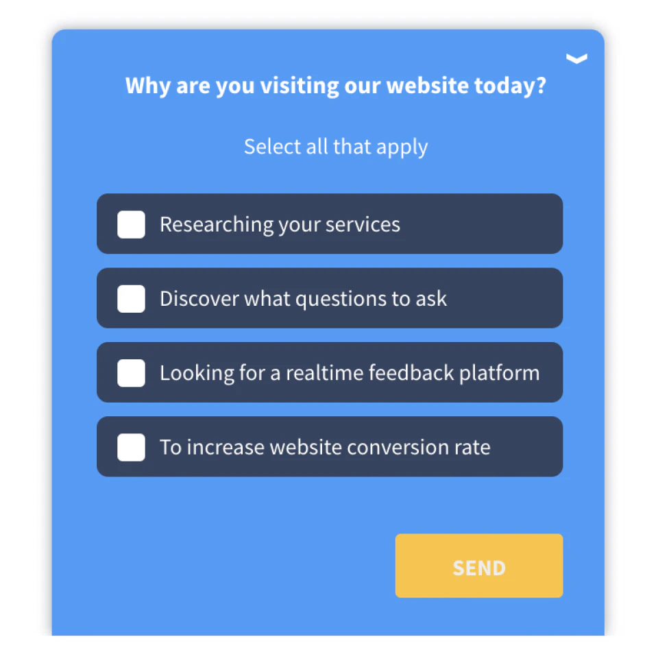 screenshot of Qualaroo
