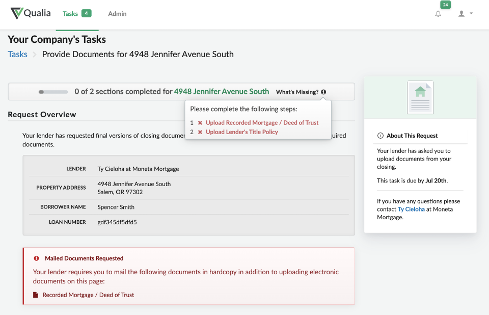 screenshot of Qualia