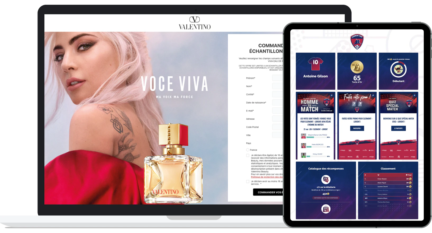 screenshot of Qualifio