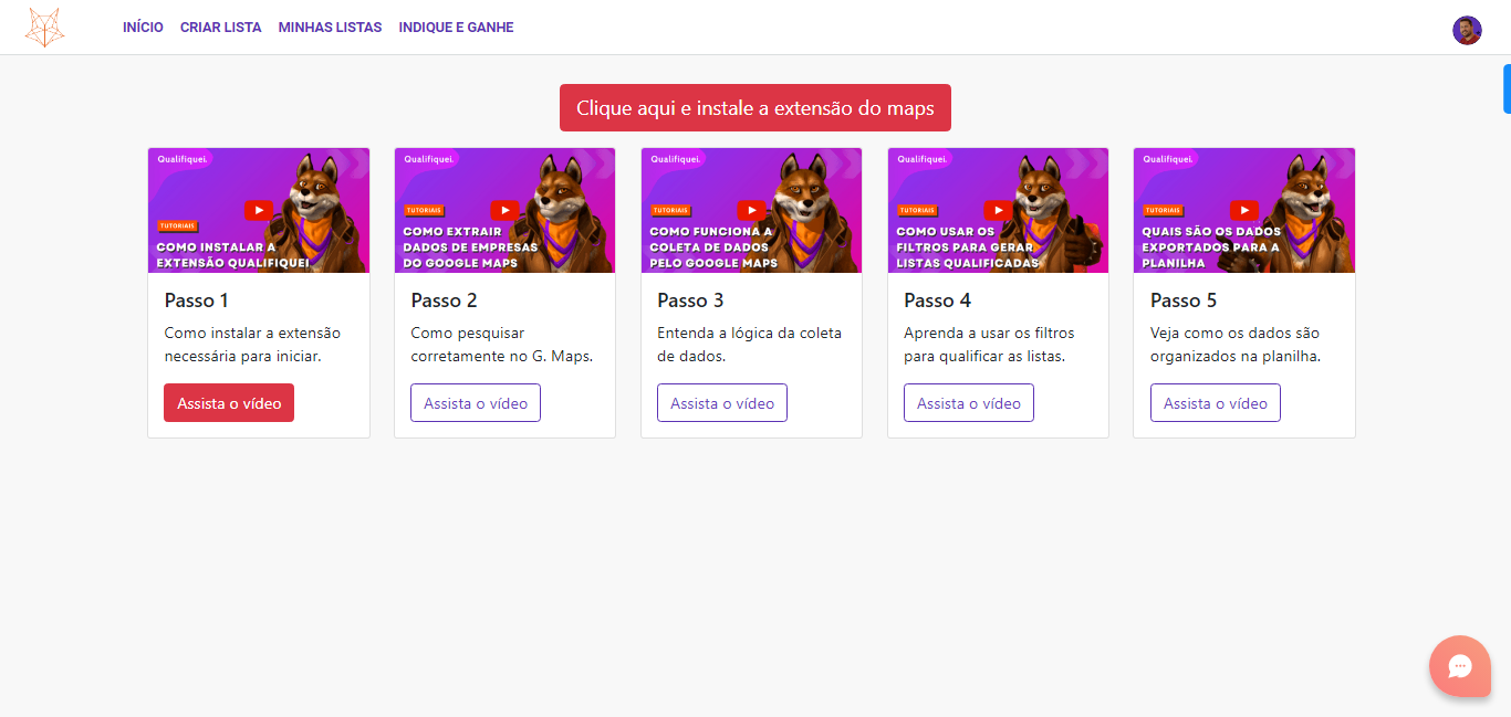 screenshot of Qualifiquei