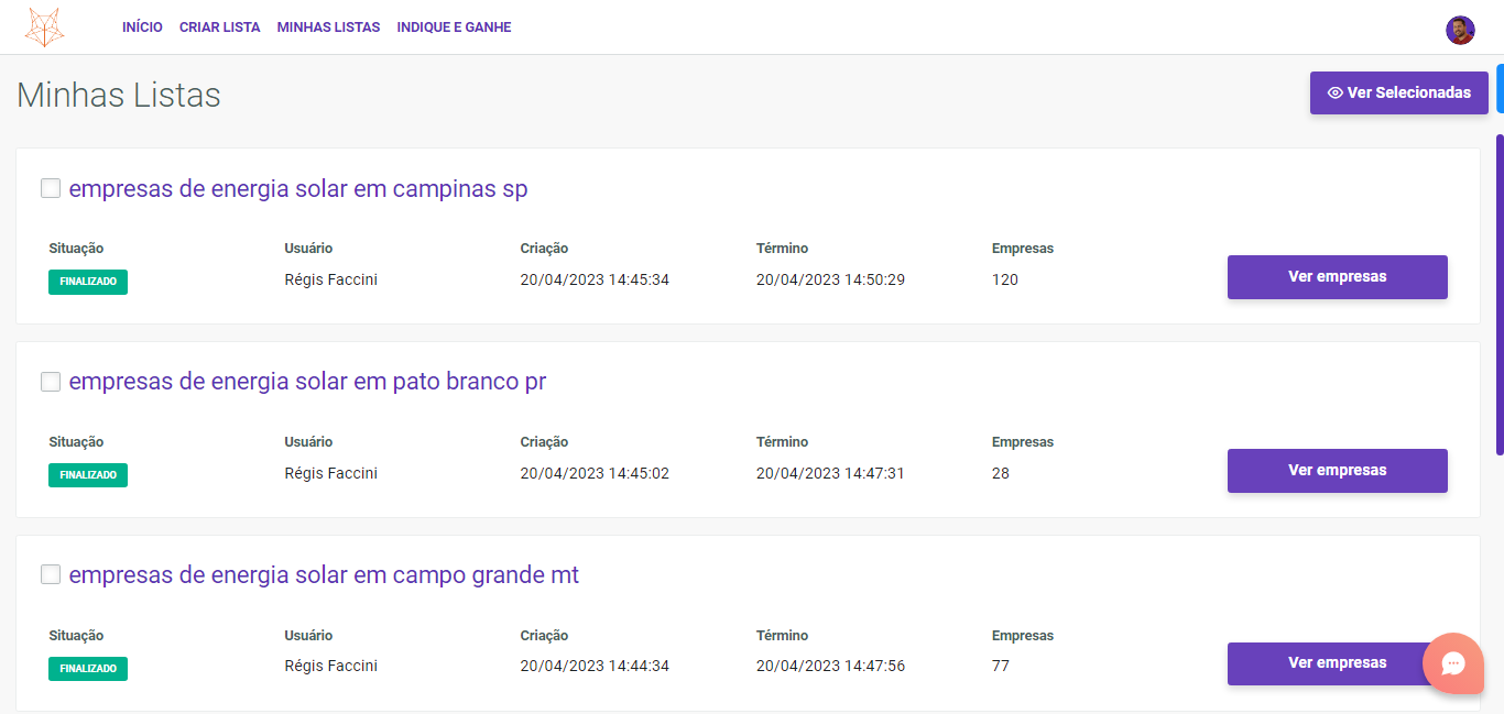 screenshot of Qualifiquei