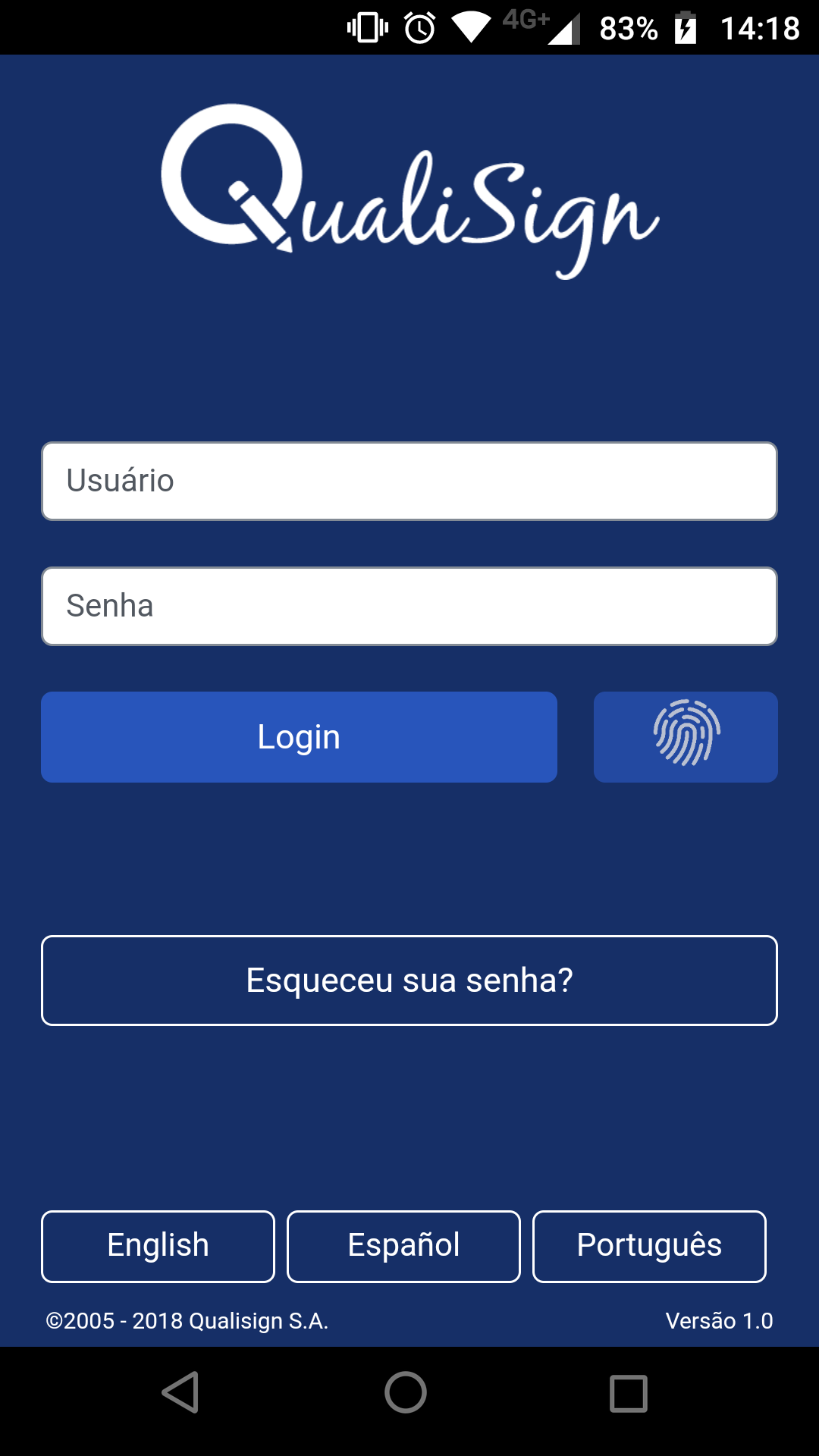 screenshot of Qualisign