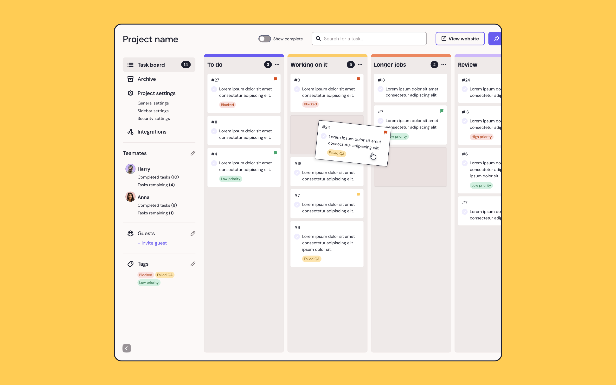 screenshot of QualityHive