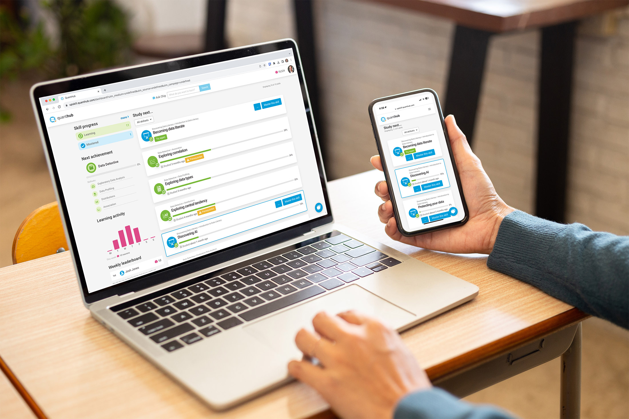 screenshot of QuantHub