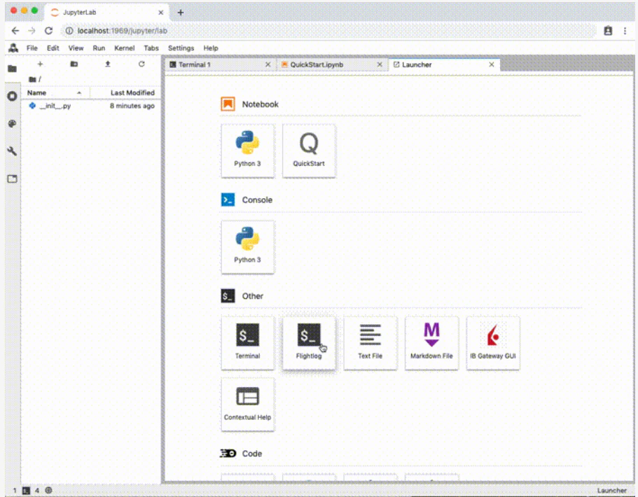 screenshot of QuantRocket