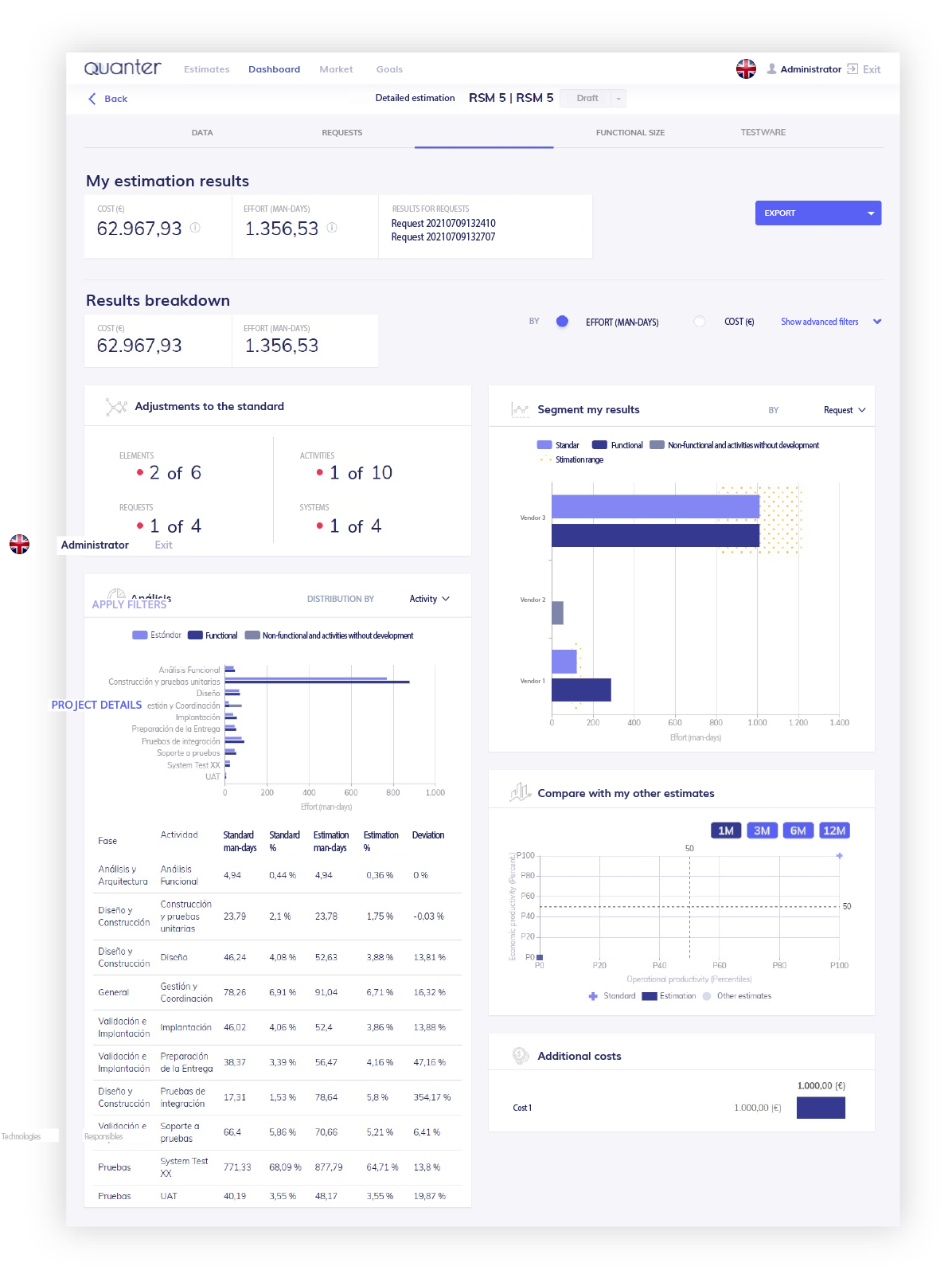 screenshot of Quanter