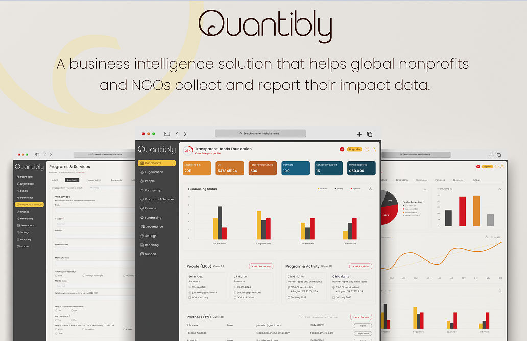 screenshot of Quantibly