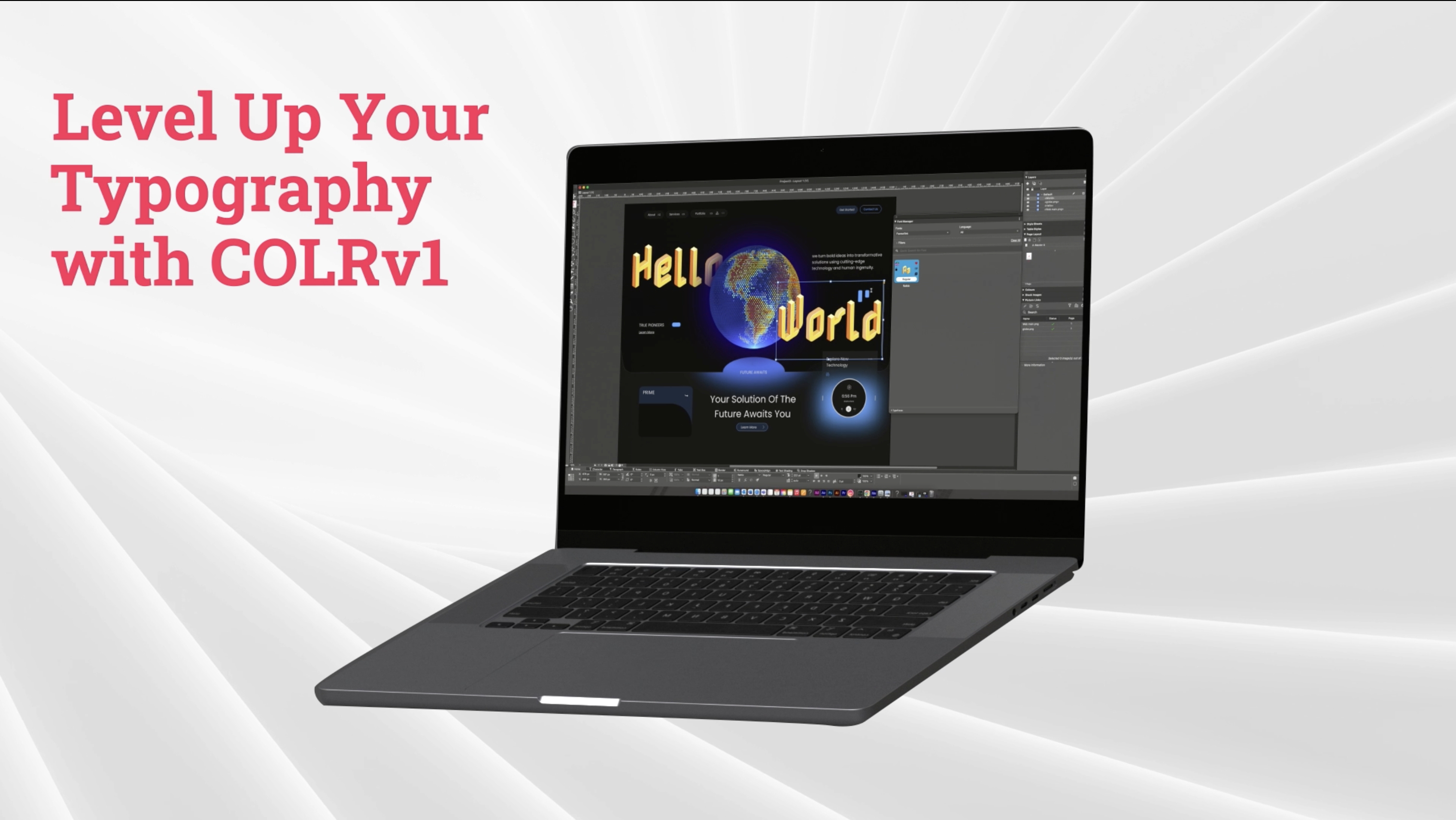 screenshot of QuarkXPress