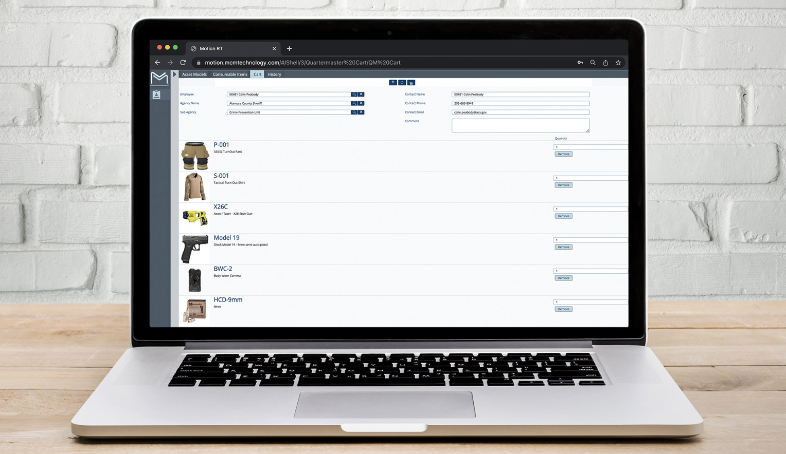 screenshot of Quartermaster
