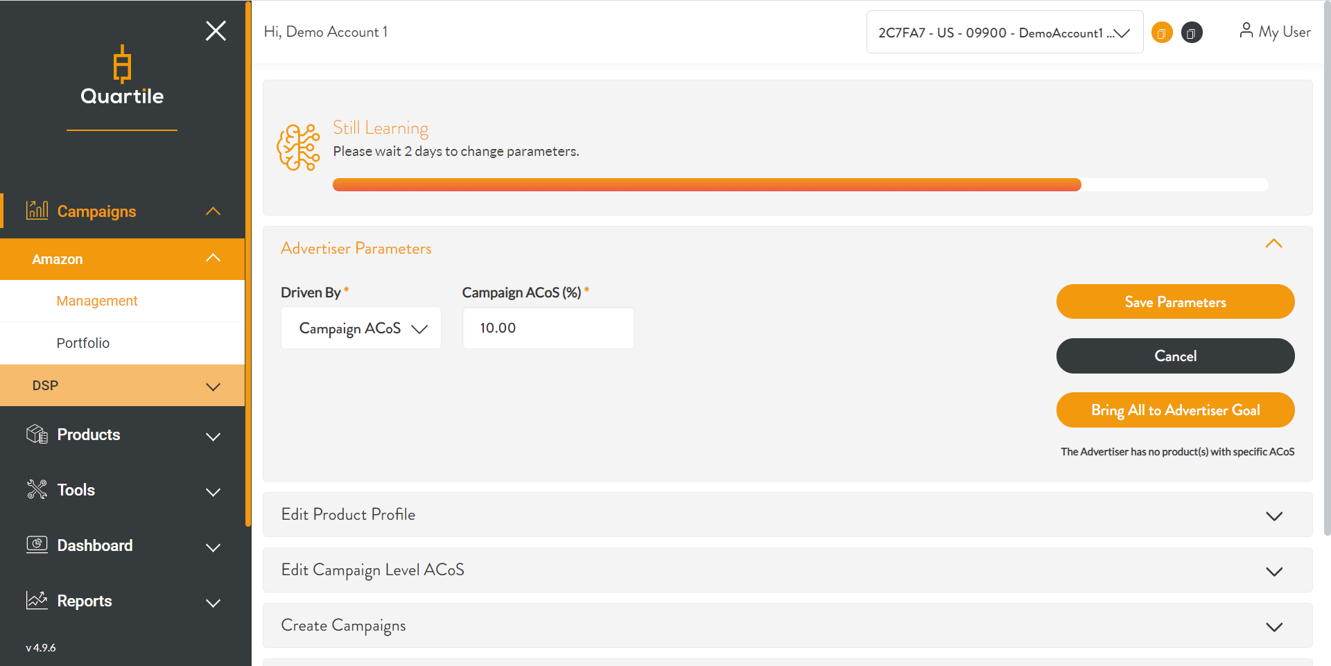 screenshot of Quartile