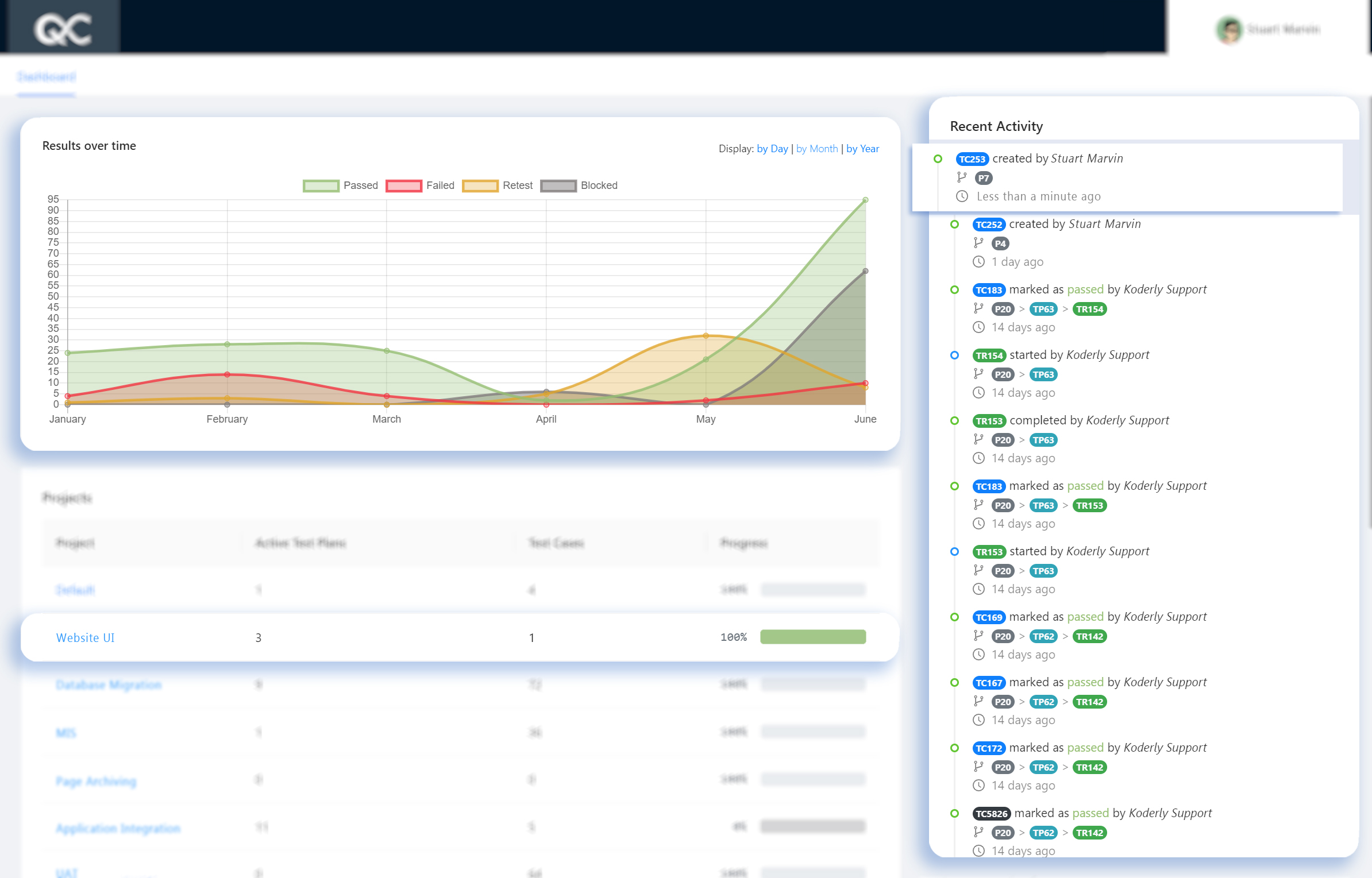 screenshot of Qucate