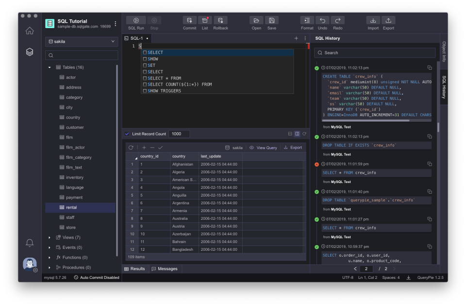 screenshot of QueryPie