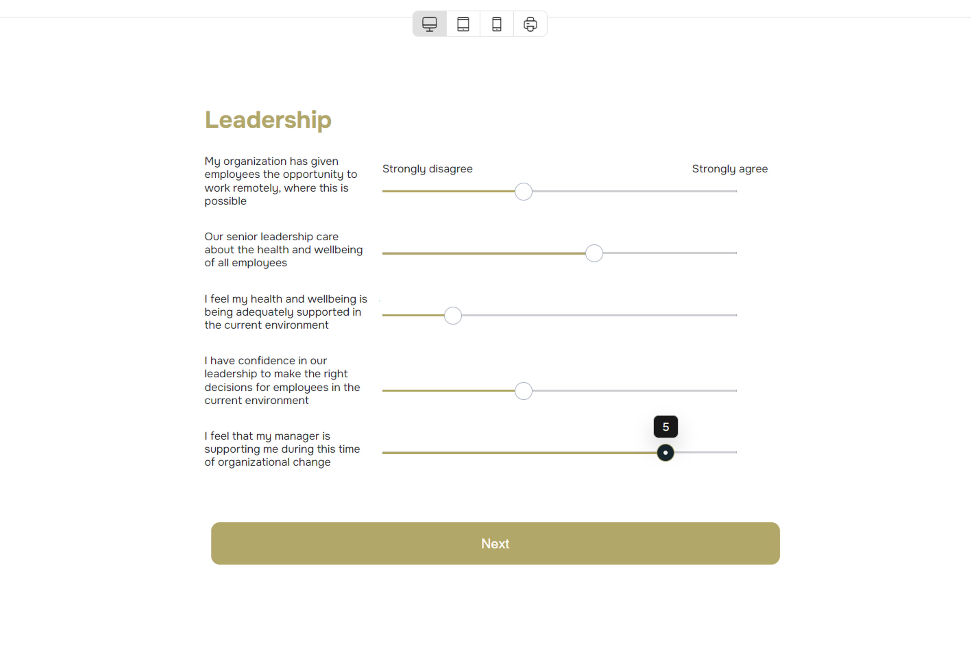 screenshot of Questback