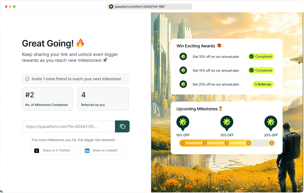 screenshot of QueueForm