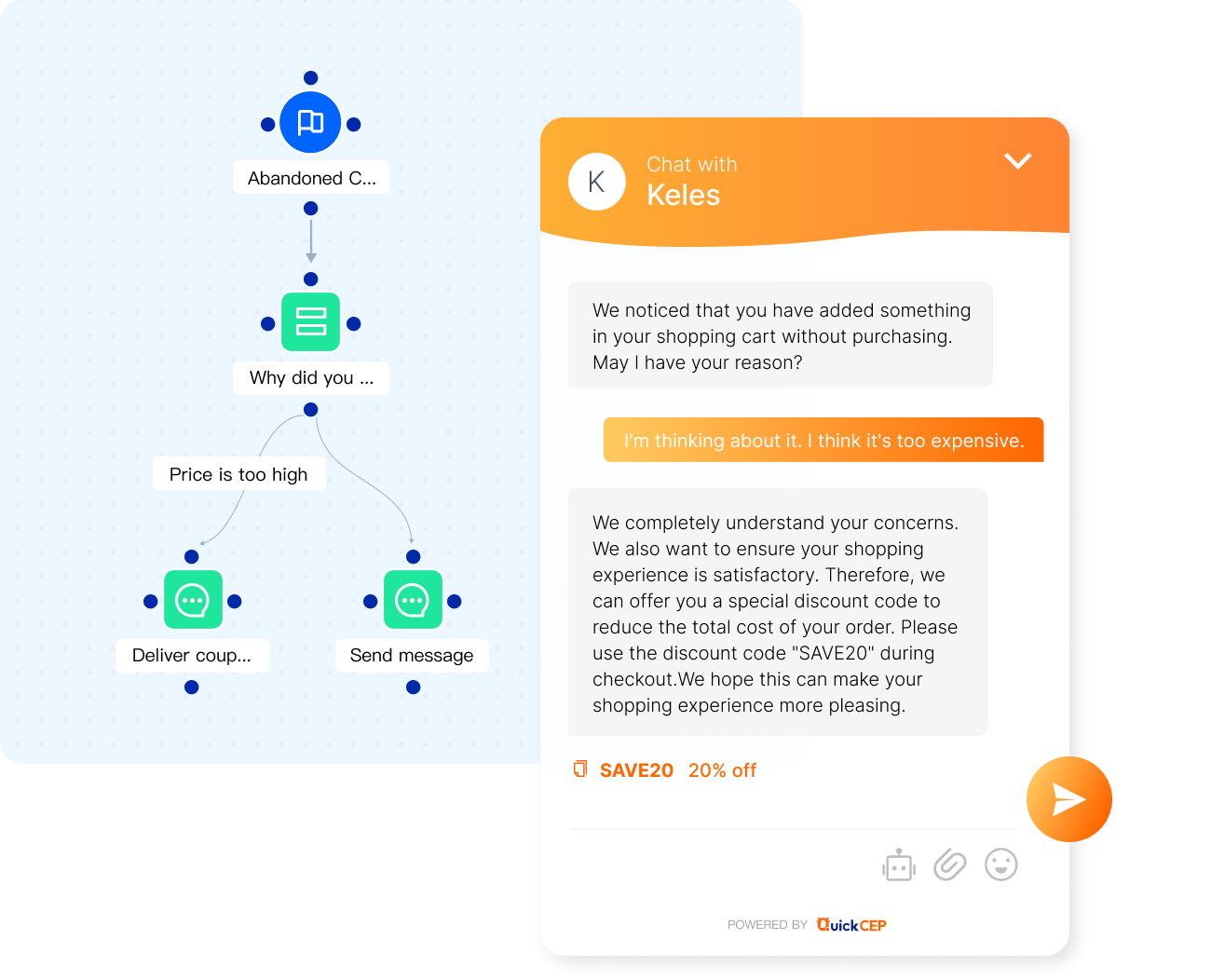 screenshot of QuickCEP