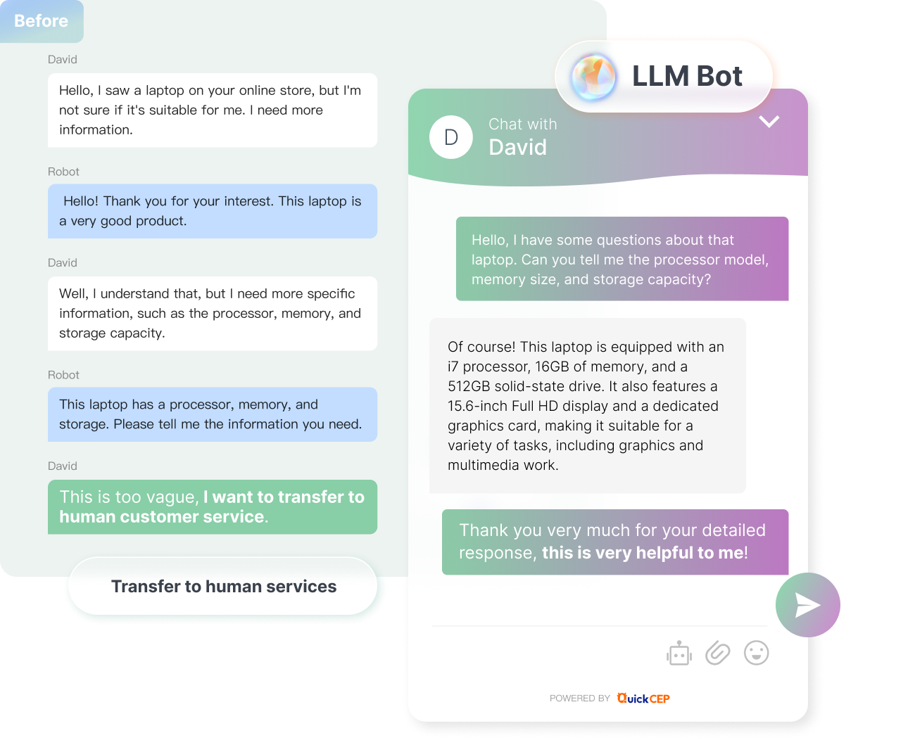 screenshot of QuickCEP