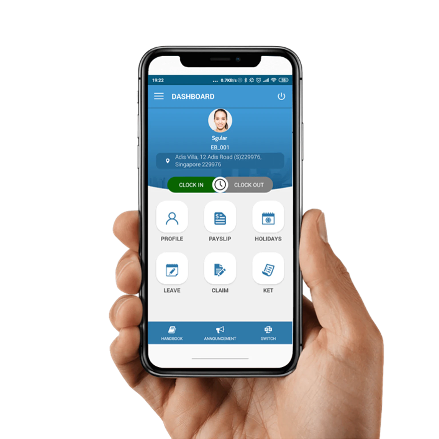 screenshot of QuickHR