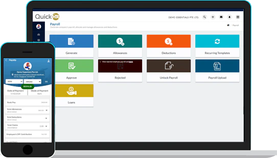 screenshot of QuickHR