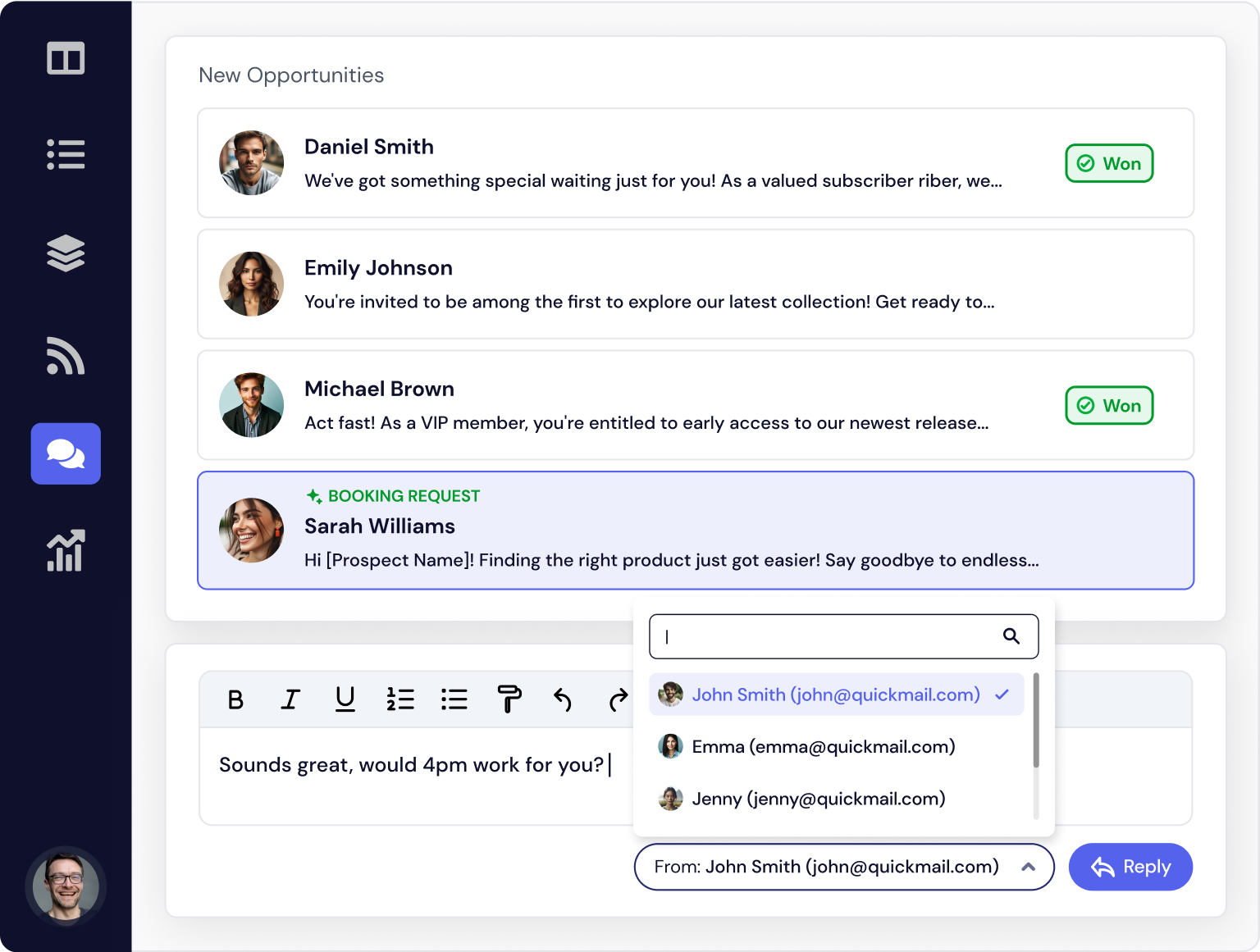 screenshot of QuickMail