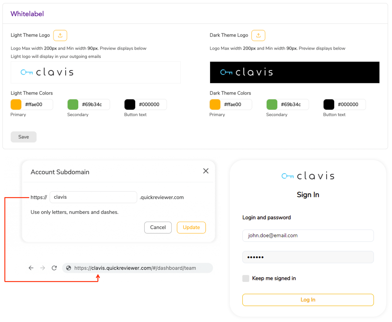 screenshot of QuickReviewer
