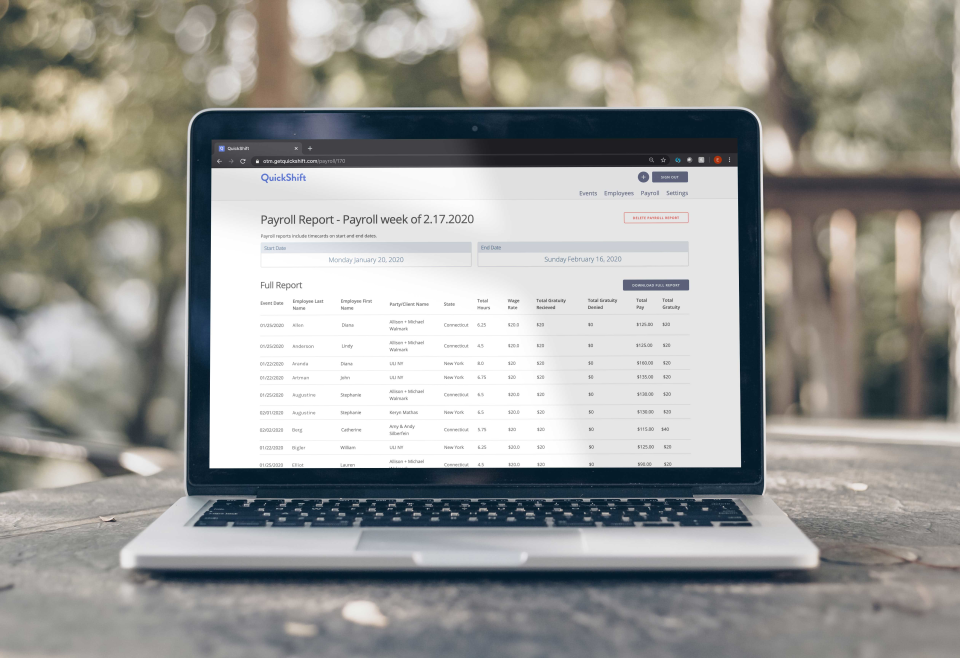 screenshot of QuickShift