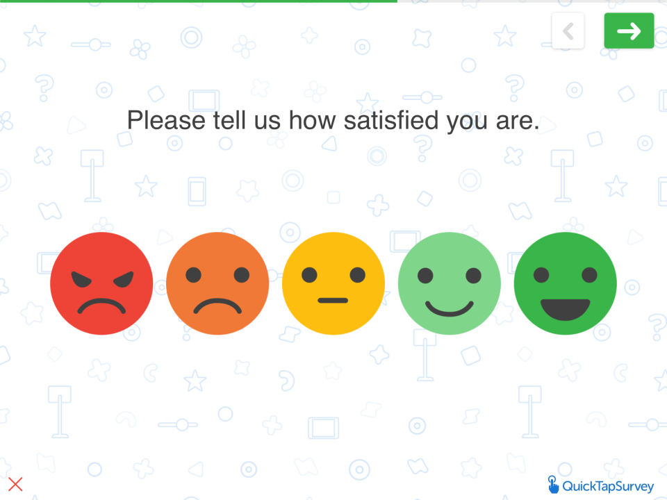 screenshot of QuickTapSurvey