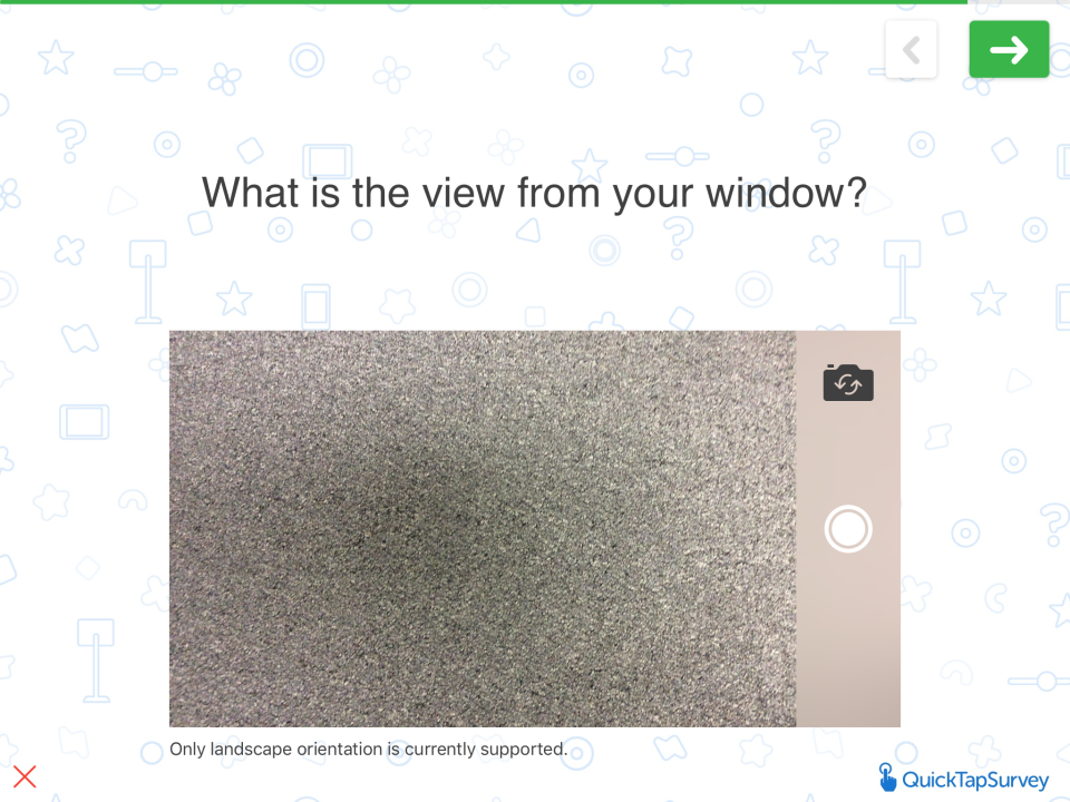 screenshot of QuickTapSurvey