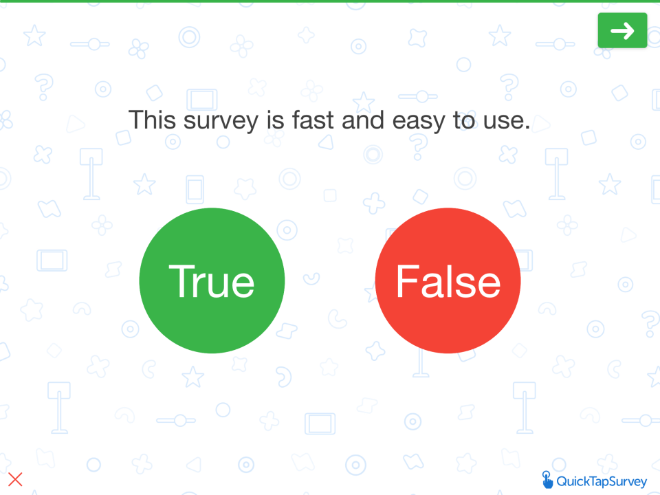 screenshot of QuickTapSurvey