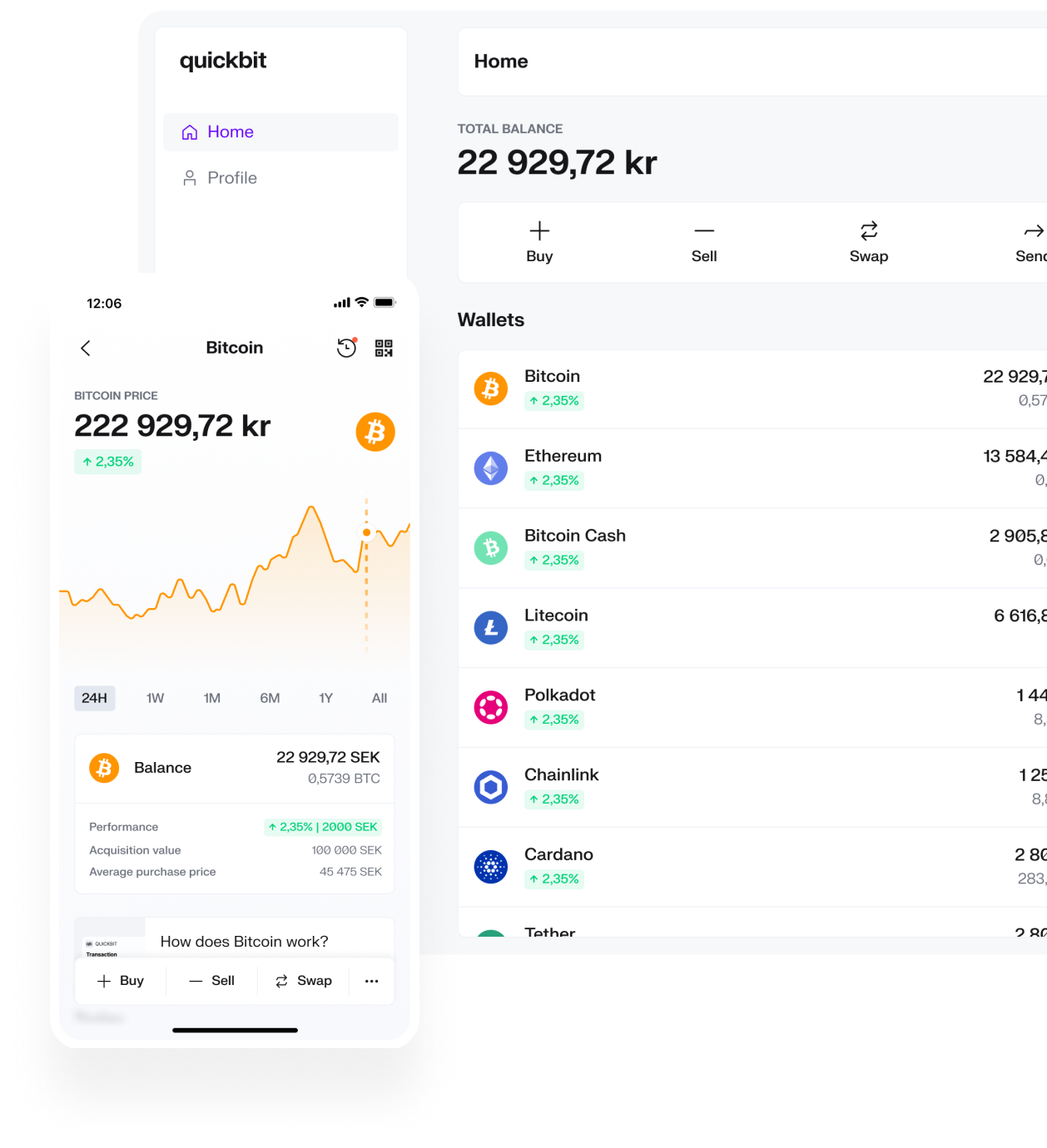 screenshot of Quickbit