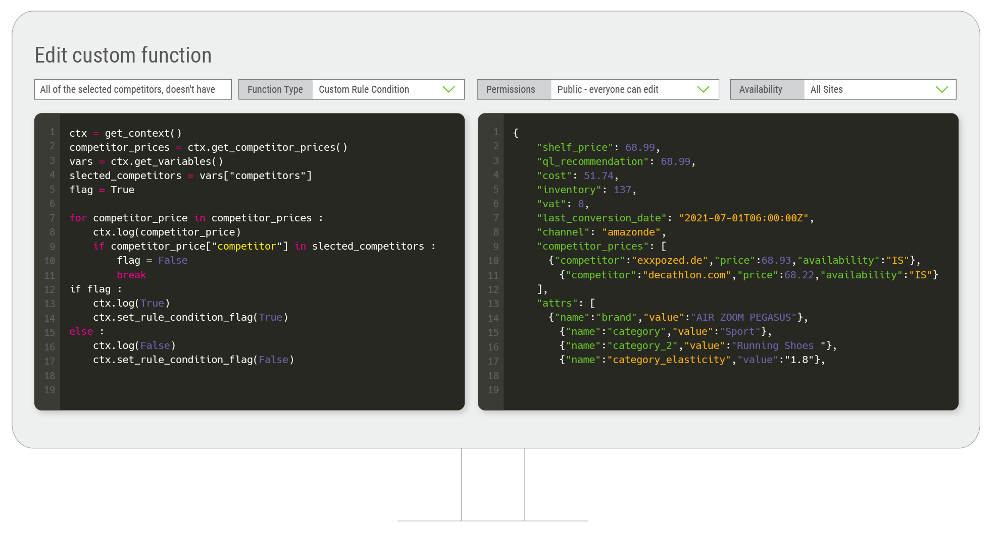 screenshot of Quicklizard